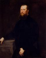 Jacopo Robusti Tintoretto - Portrait Of A Bearded Venetian Nobleman